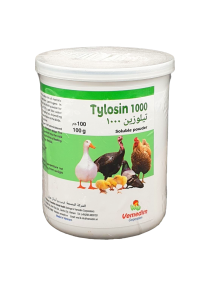 تيلوزين 1000 |  طرطرات التيلوزين 100٪  | مضاد حيوي تنفسي | للدجاج والرومي والماشية